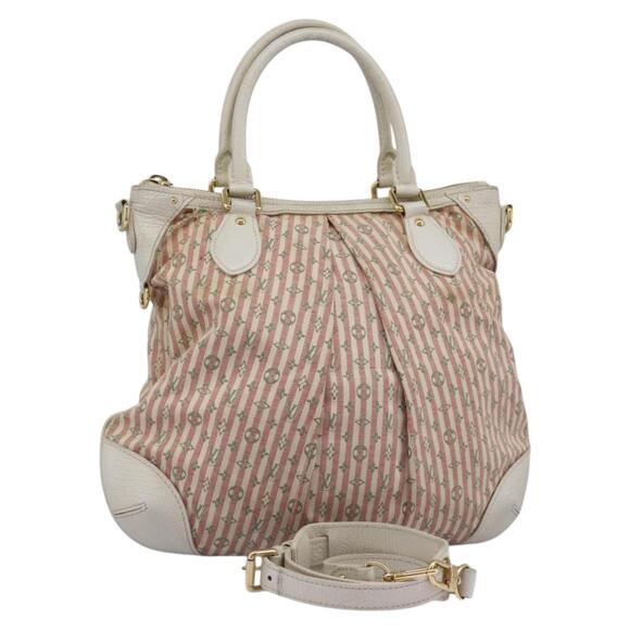 LOUIS VUITTON Mini Lin Croisette Marina PM Bag Pink White M95495 - Picture 1 of 16